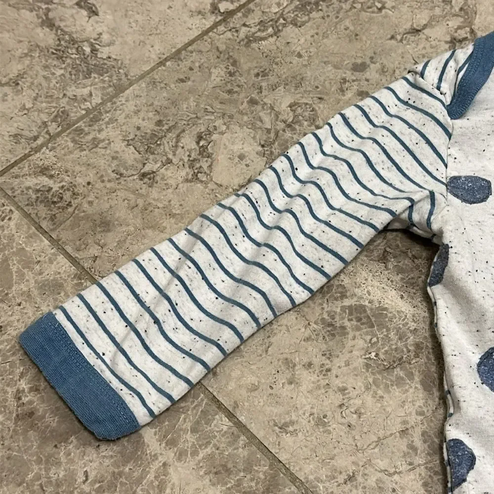 Coccoli Footies Dots & Stripes Cotton Sleeper 18Month